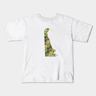 Delaware State Map Board Games Kids T-Shirt